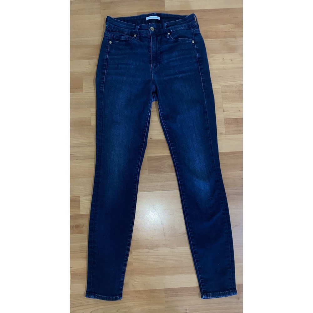 Good American Good Waist Skinny Jeans Womens 4/27‎ Blue Dark High Rise Stretch